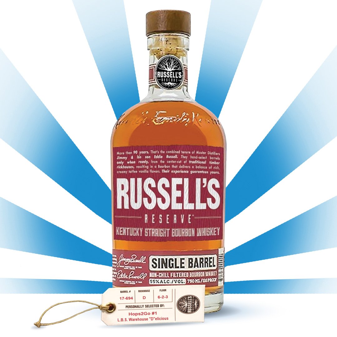 Hops2Go's tweet image. Our Russell's Reserve barrel pick in partnership with the @LexBourbonSoc is here! This bourbon is creamy and rich with carrot cake flavors and delicious spices. Try a pour at our release event tonight at PieTana! facebook.com/events/9296171…