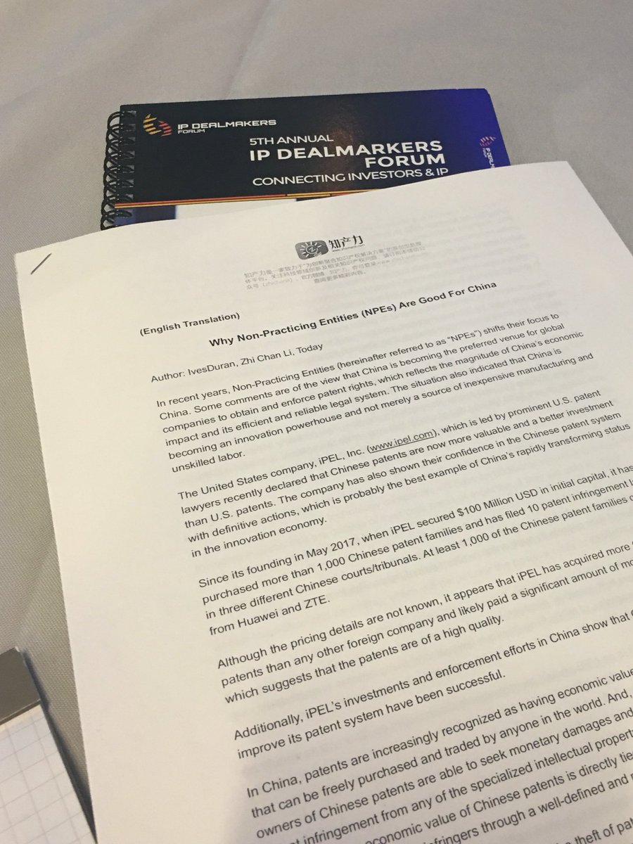 IP Dealmakers Forum tweet media