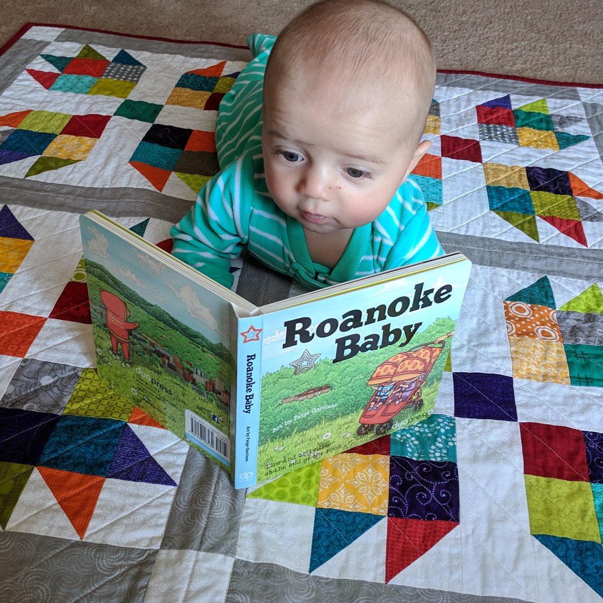 Roanoke babies love reading! #roanoke #glreading
