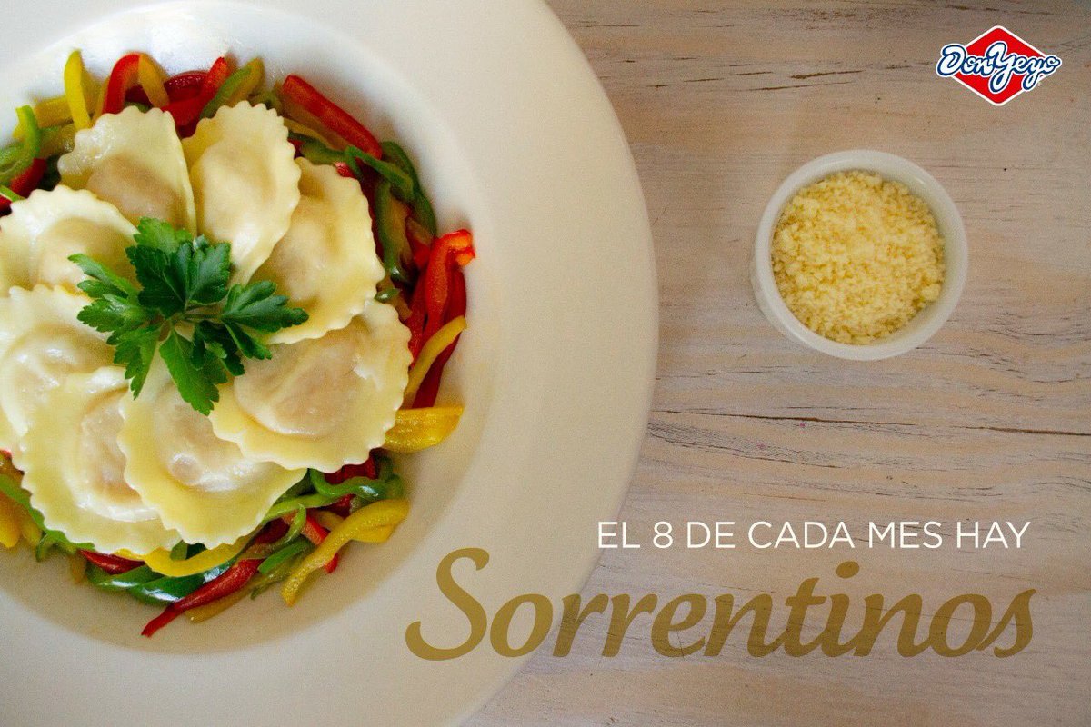 DonYeyoWeb's tweet photo. 🇦🇷 HOY SORRENTINOS #DONYEYO

El clásico de todos los meses no puede faltar en tu mesa: preparalos con la #salsa que más te guste! 

#sorrentinos https://t.co/eb8J1JdsVQ