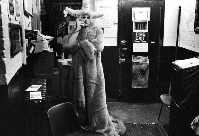 #ThrowbackThursday to Cinderella many years ago, when Hackney Empire's annual pantomime was in its infancy. Here's Tony Whittle, blowing up the telephone in a fabulous costume #HackneyPanto #TBT