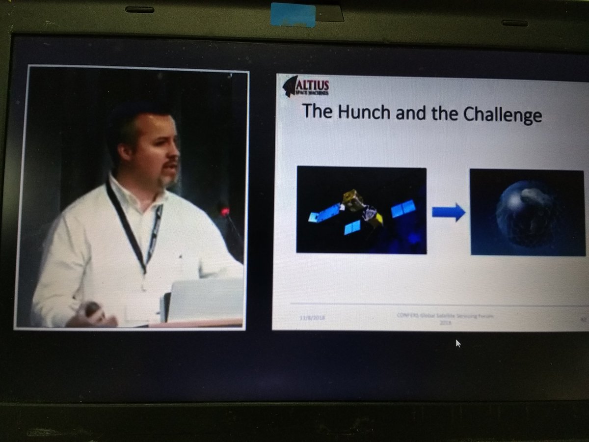 Golans_mom's tweet image. . @rocketrepreneur  from @AltiusSpace talks about the challenge of servicing megaconstellations #CONFERS #OnOrbitServicing