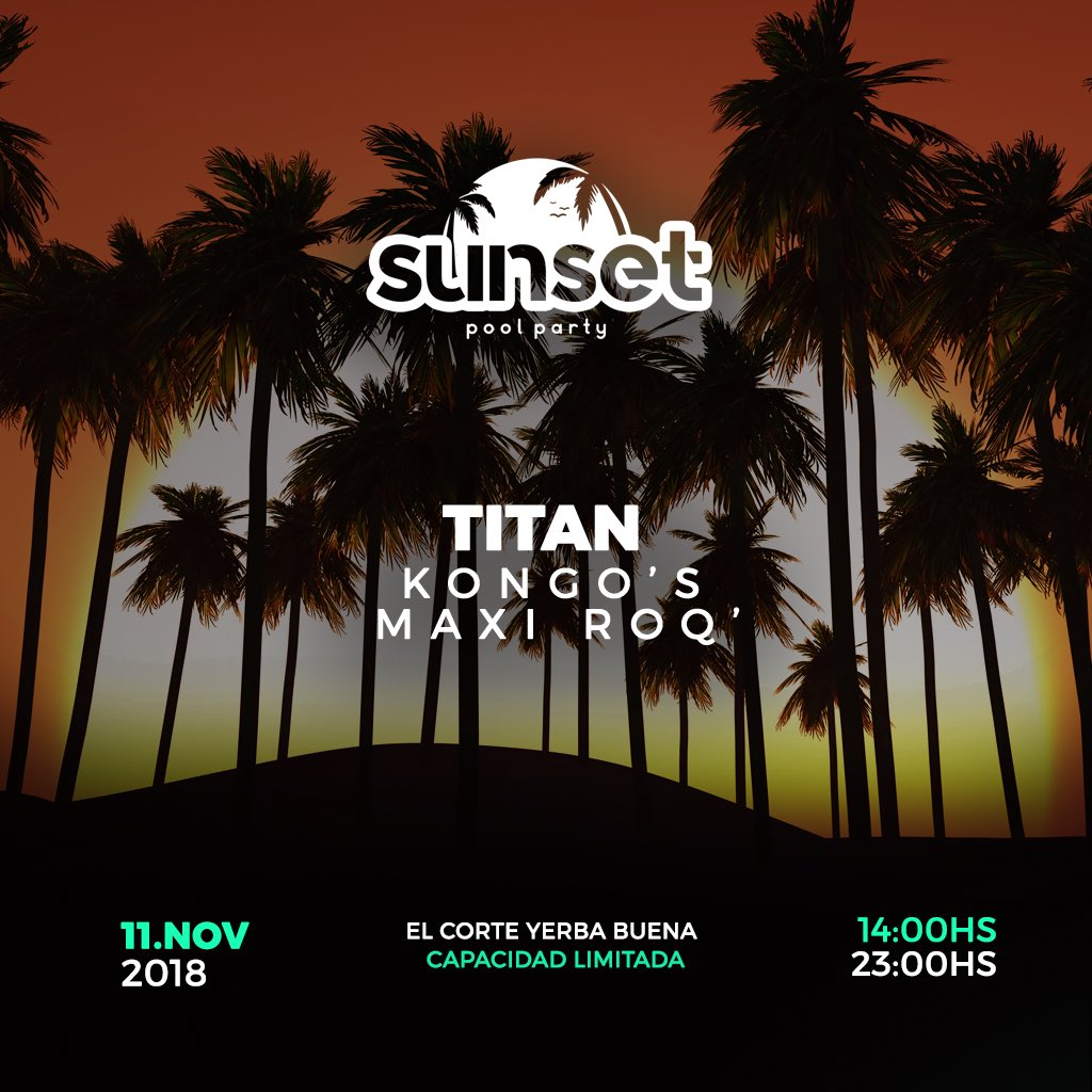 Elsingersson's tweet photo. Este domingo se viene #SunSETPoolParty ponete piyo y pedí tu pulsera! https://t.co/T5oBA4GAh3