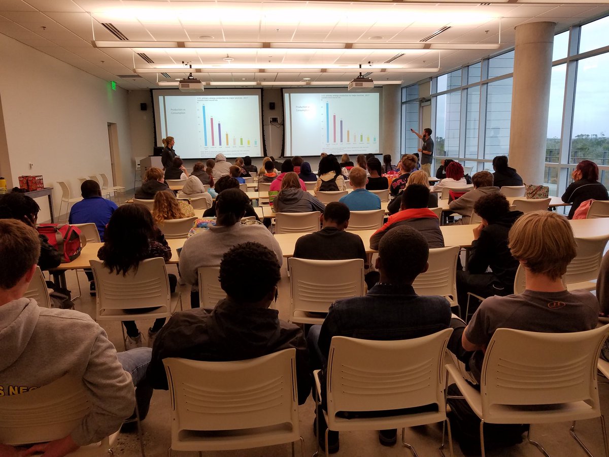 Day 1 and the opening session with the some of our 8th grade tigers at the Coastal Studies Institute, learning about energy resources! <a href="/pqschools/">Perquimans Schools</a> #here4a5