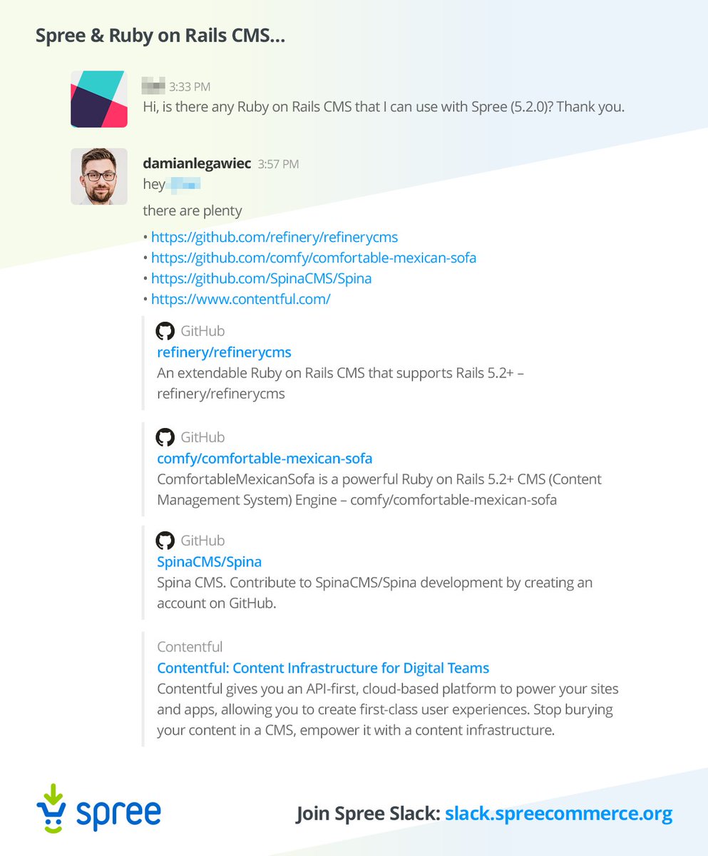 Spree On Twitter Meanwhile On Spreeslack Spree Rubyonrails