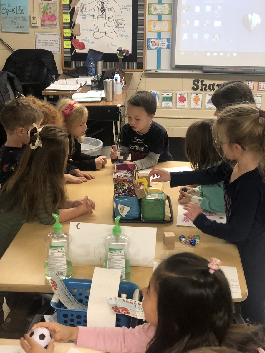 chastainjjaca's tweet photo. Students in @olmsted_amy class sharing their 3D shapes museum with our TK class #leaders #steam #studentsteachingothers #cooperation @jtsdnixa https://t.co/9e1lbMQWZd