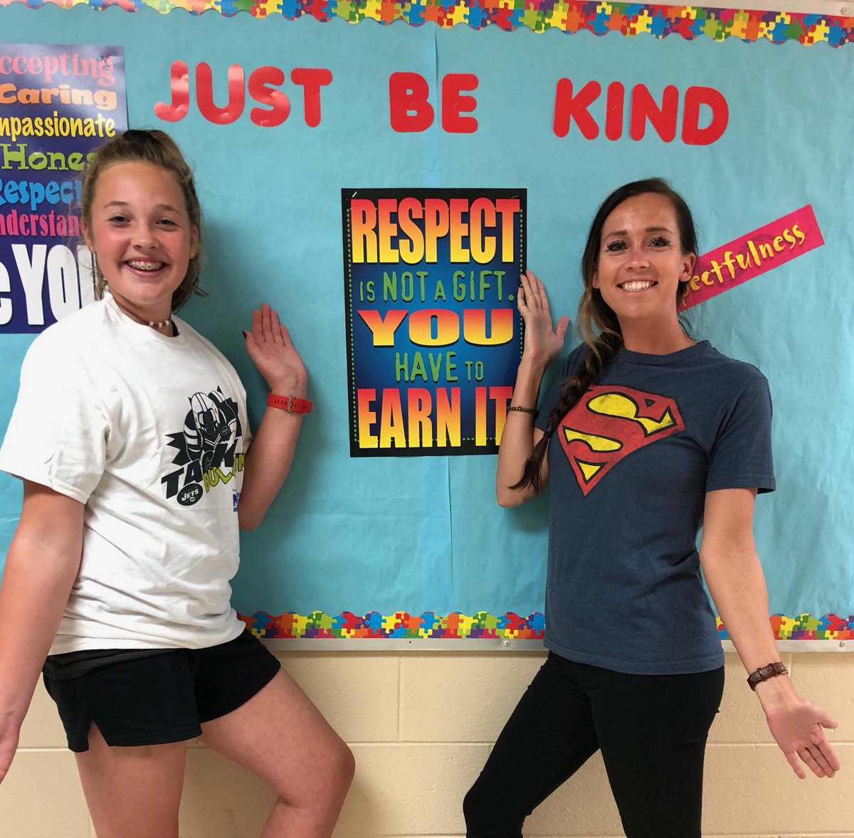MrsWoelfer's tweet photo. Congratulations to Morgan our 11th Upstander of the week!  Morgan is always smiling and is friendly to everyone.  Morgan makes sure she does something nice for someone each day.  #jetstacklebullying @nyjets @STOMPOutBullyng @NYMCU_News https://t.co/ImorfAUBMn