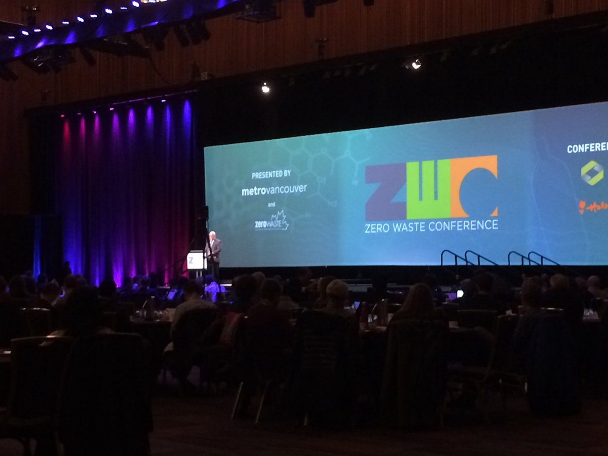 Settling into the Zero Waste Conference in Vancouver. #zwc18