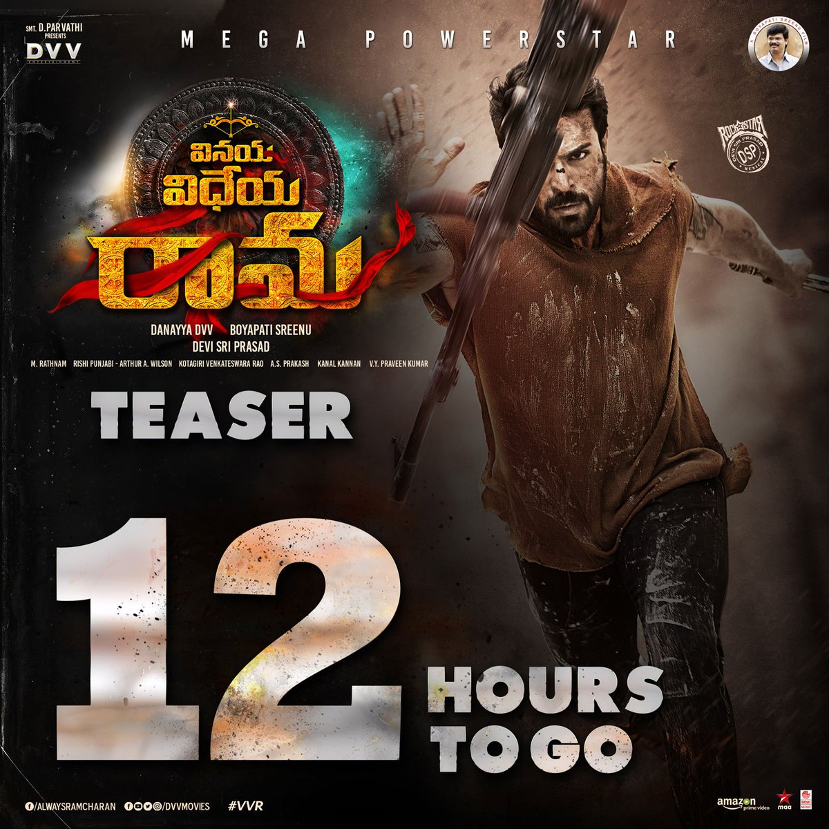 Nandini__nandu's tweet image. 12hrs left to #VVRTeaserOnNov9th
VVR TEASER TMRW