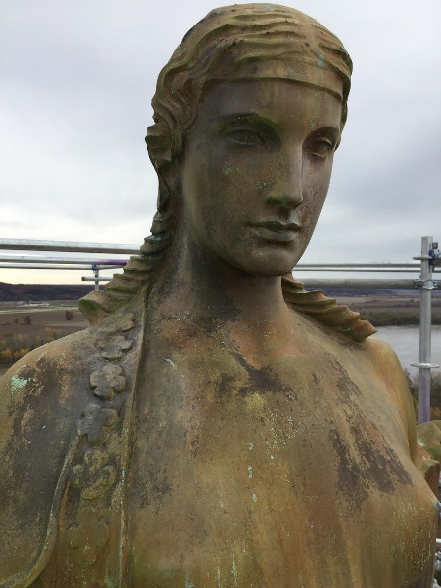 Ceres_MO's tweet image. Mark your calendars! I’m scheduled to come down from atop the #MoCapitol on Nov. 15! In case of non-ideal weather, a backup date is scheduled for Nov. 16. I am so ready for my makeover! (Photos from this week) #CeresMO