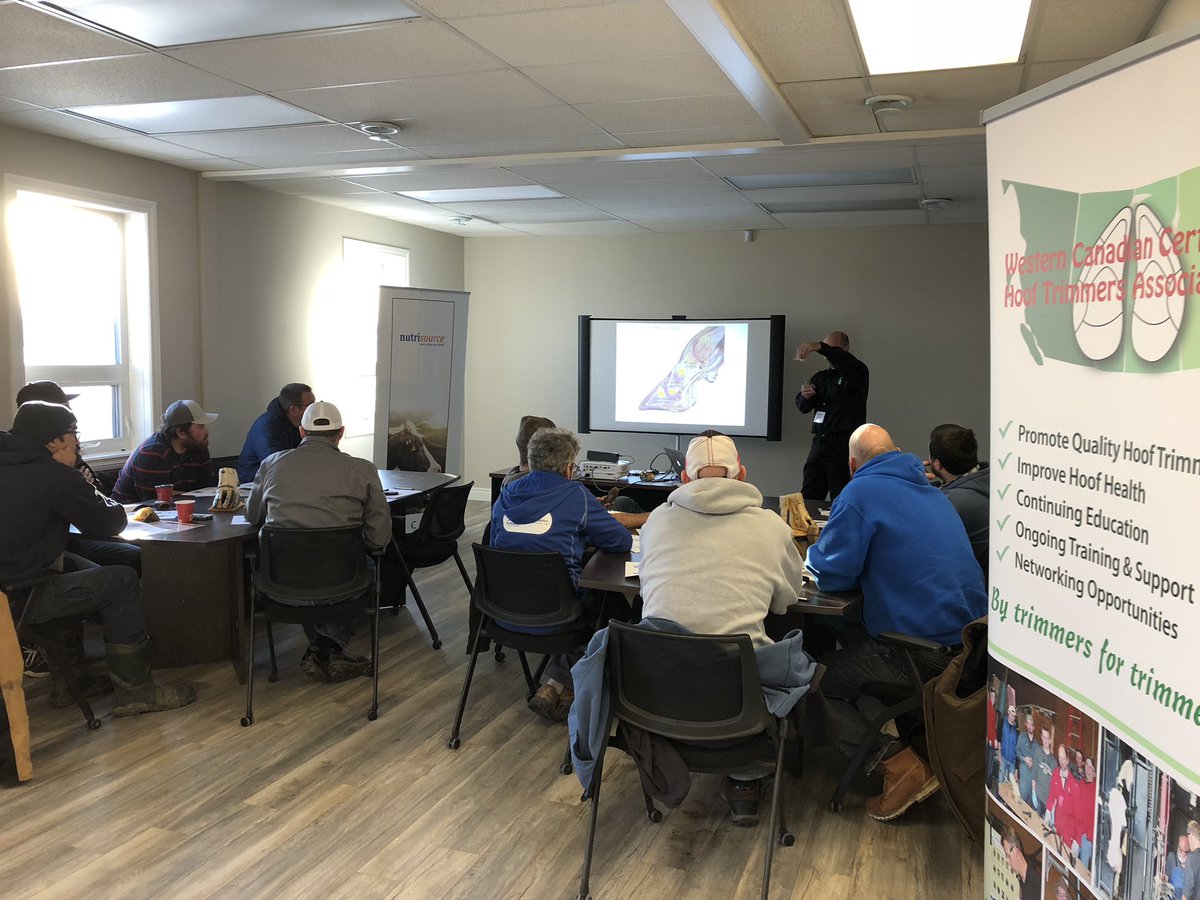 kcejay's tweet image. Had a great hoof trimming course and seminar in Warman, SK with @NutrisourceInc and the Western Canadian Certified Hoof Trimmers Association! #hoofhealth #Hooftrimming #happycows #morethanjustfeed