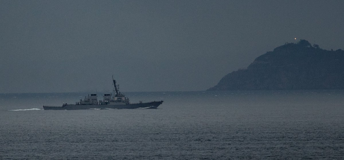 @USNavy USS Ross DDG71 leaving the Mediterranean