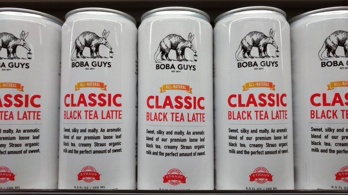 Peep our all-new @BobaGuys #classic black tea latte. Simple, clean ingredients &amp; made with Straus milk!