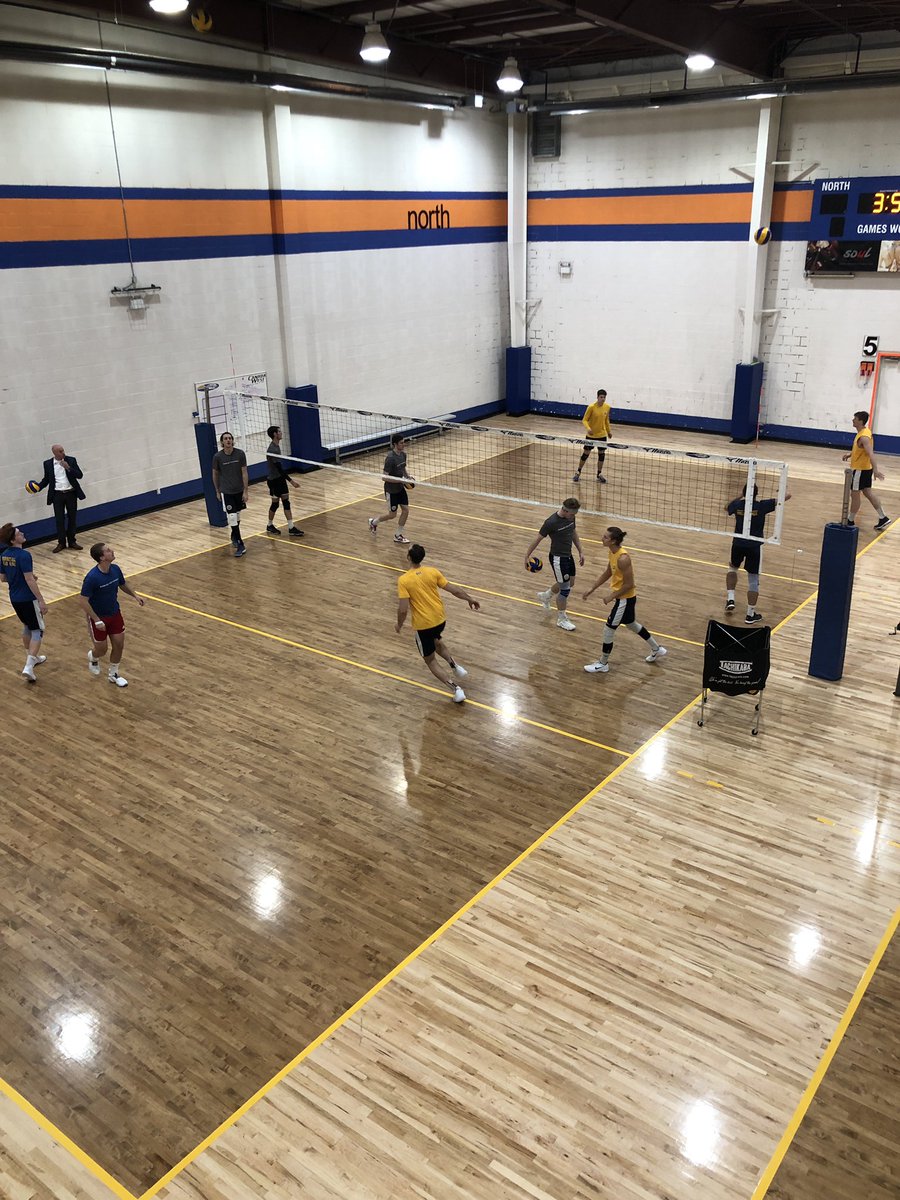 BruceCEdwards's tweet photo. @BUBobcats MVB and WVB training @RallyPointe leading up to their weekend matches vs @MRUCougars https://t.co/Rj9EC4fl8D