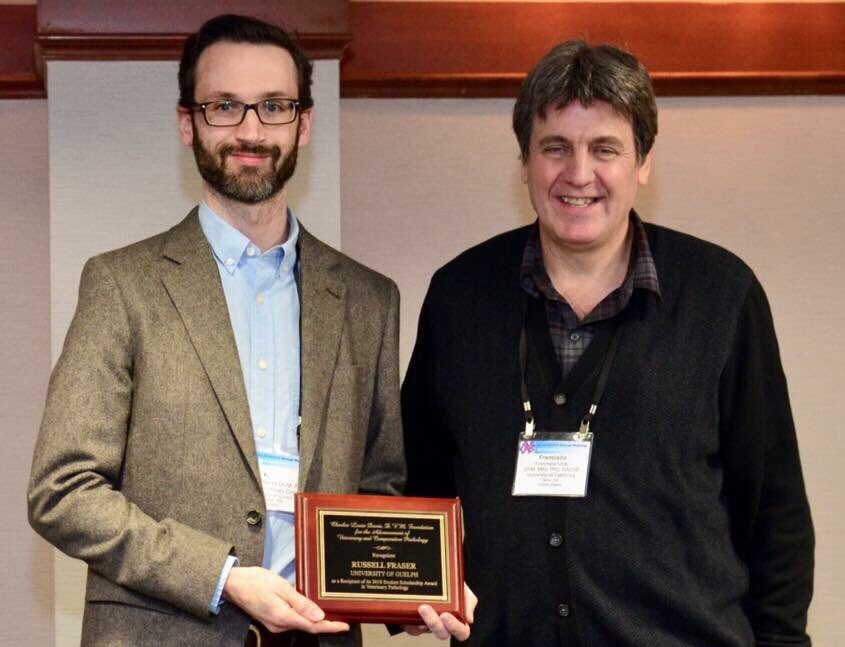 Congrats to @russdvm for his @cldavis_vetpath CL Davis award win at the @ACVP 2018 annual meeting in Washinton DC.