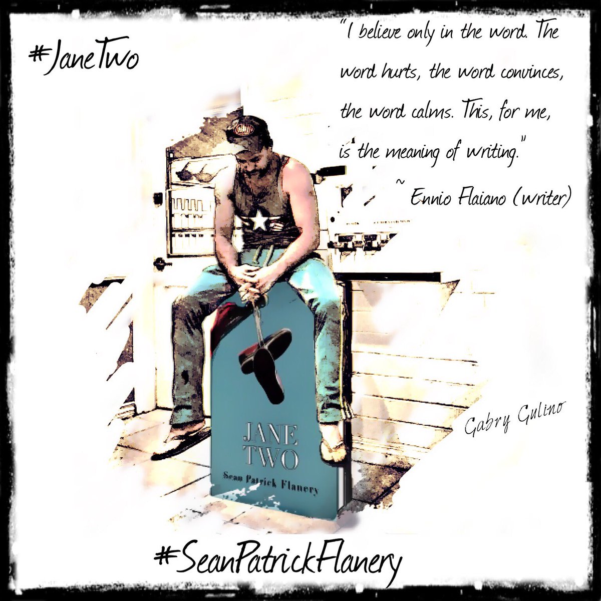 @seanflanery 'I believe only in the word. The word hurts, the word convinces, the word calms. This, for me, is the meaning of writing” ~ Ennio Flaiano(writer) 📘💜#seanpatrickflanery #JaneTwo #novel #ennioflaiano #goodbook #writer