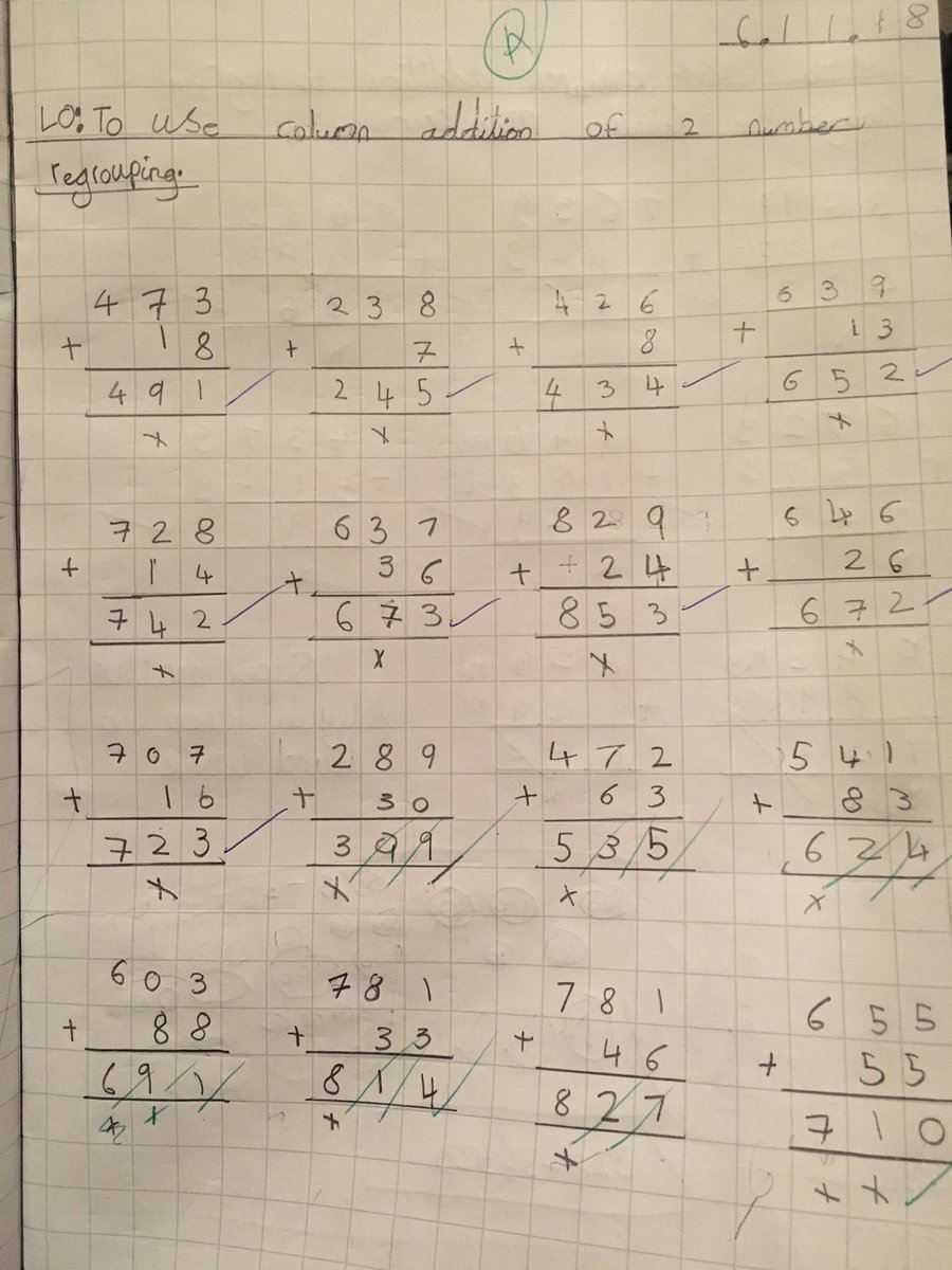 Miss_Lates's tweet image. There has been some super maths in 3GL this week! #Smithdownmaths #addition #columnmethod