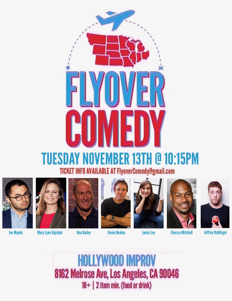 Flyover Comedy (@flyovercomedy) on Twitter photo Our Next show is on #Tuesday #November13th @ #1015pm <a href="/HollywoodImprov/">Hollywood Improv</a>! #tix still available! Our Next show is on #Tuesday #November13th @ #1015pm <a href="/HollywoodImprov/">Hollywood Improv</a>! #tix still available!