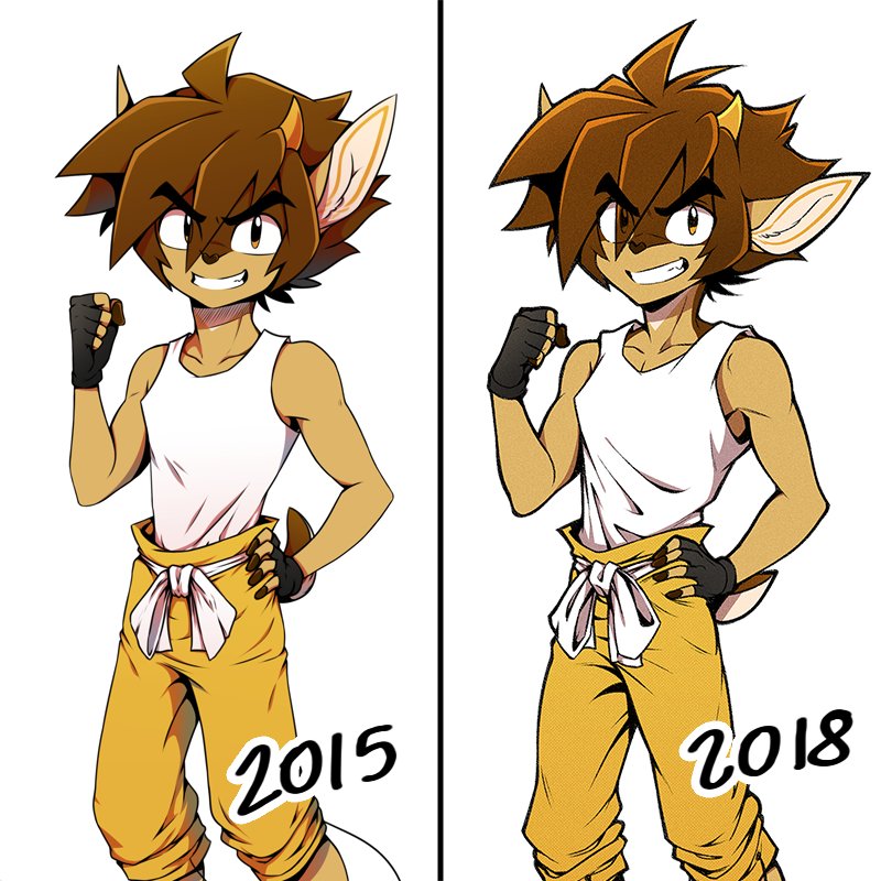 Couple of comparison things. Im reworking some refs atm. New ones are more basic cause the old ones took me waaay too long to do.  #rikdik #rikdikcomic #deer #anthro 