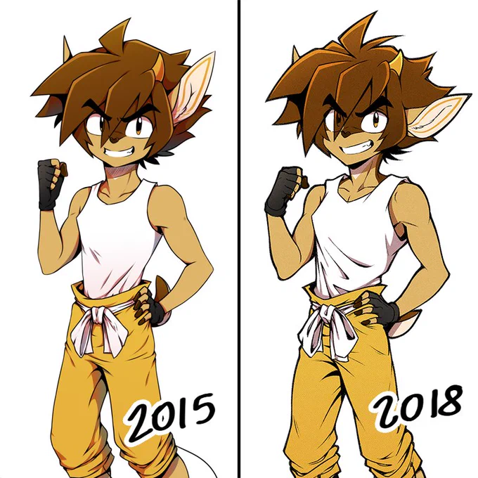 Couple of comparison things. Im reworking some refs atm. New ones are more basic cause the old ones took me waaay too long to do.  #rikdik #rikdikcomic #deer #anthro 