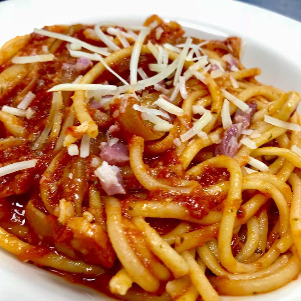 Bucatini Al' Amatriciana - Mildly Spicy Tomato Sauce with Bacon and Onions!  - Today’s Special at Maui Pasta #Restaurant in #Scottsdale! $12 with small salad for lunch; $15 with dinner soup or salad. Come in for some #italianfood Today!
7704 E Doubletree Ranch Rd #115...