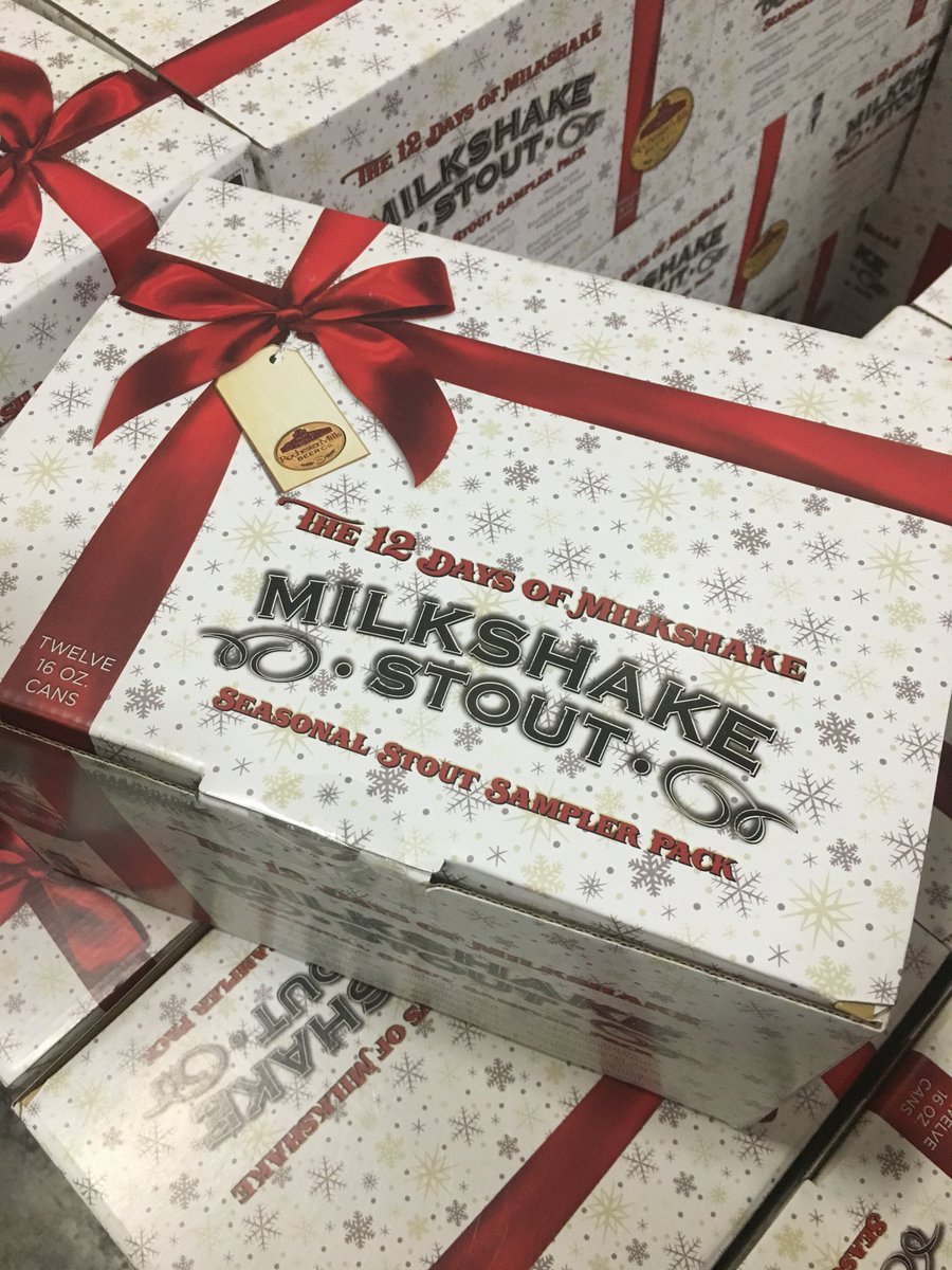 WestSideBeer's tweet photo. Get the perfect gift for the craft beer lover: @Rochmillsbeerco 12 Days of Milkshake Stout. Each pack includes twelve 16 oz cans of a different variant of Milkshake Stout. This year includes 7 new flavors! Which are you most excited to try? https://t.co/pRENhwM2BJ