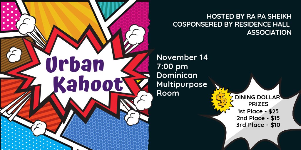 Come out next Wednesday, November 11th for a night of pop culture trivia! There will be a chance to win dining dollars from <a href="/BarryUDining/">BarryU Dining</a> 😍💸