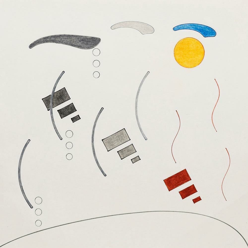 It is raining and the sun is shining at the same time. 
_____________________________
March weather 
30 x 30cm
03/2018
© moholinushk #moholinushk #art #artist #abstract #drawing #pencildrawing #color #shapes #circle #geometry