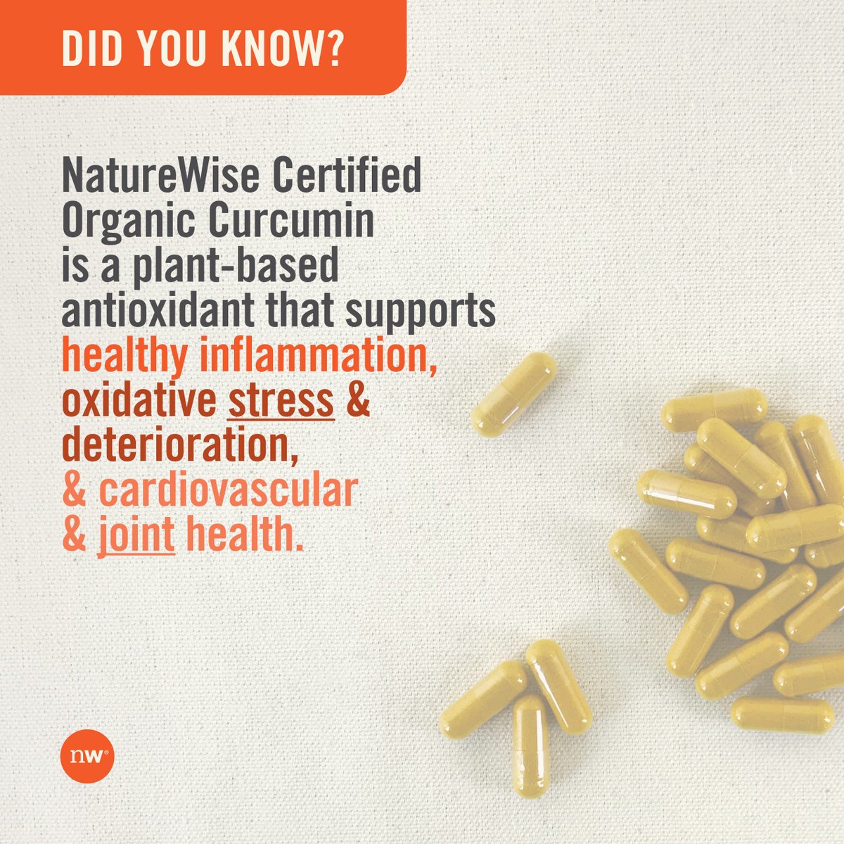 NatureWise's tweet image. Did you know? NatureWise Curcumin is awesome!

#naturewise #curcumin #turmeric #joint #stressrelief #wellness #health #supplements #vitamins #naturalsupplements #natural #healthy #plantbased #organic #ginger #glutenfree #soyfree #nongmo