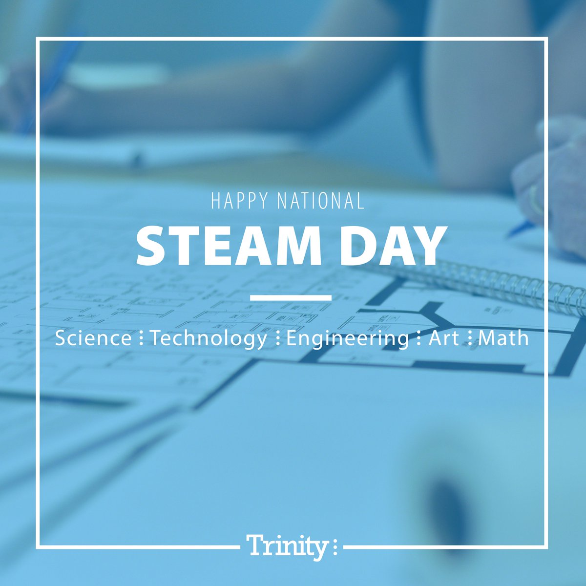 Today we join in celebrating National STEAM Day to encourage students to explore the fields of Science, Technology, Engineering, Arts and Math. We can't wait to see how the architects and engineers of tomorrow will change the world around us! #STEAMDay #STEMDay #TrinityPDA