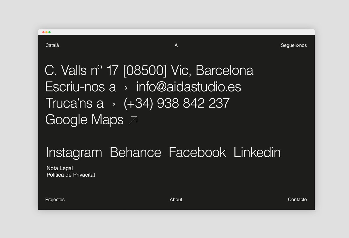 GabriReyesm's tweet photo. New Website @studio_aida #soon #wip #studio #vic #bcn #digital #design #type #sans #grid #layout #online https://t.co/c4Ee1mVFcI