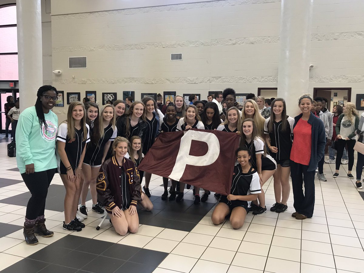perryhighcheer's tweet photo. Send off to STATE for competition squad! We can’t wait to see all our cheer friends in Columbus!! Let’s Go Perry!!! #state2018 #4A 🏆🐾❤️🎀😊@GeorgiaHSCheer https://t.co/ZlDuLBO7vA
