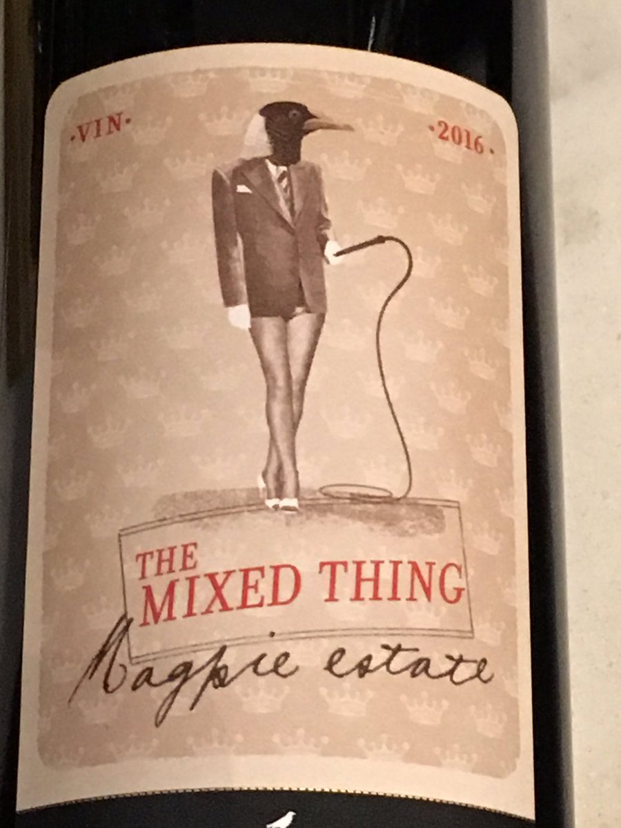 @magpieestate mixing it up - a unique field blend of #Grenache #Malbec #Merlot #Cinsault #Riesling #Carignan and #Mataro, all co-fermented with no magic formula to the blend!