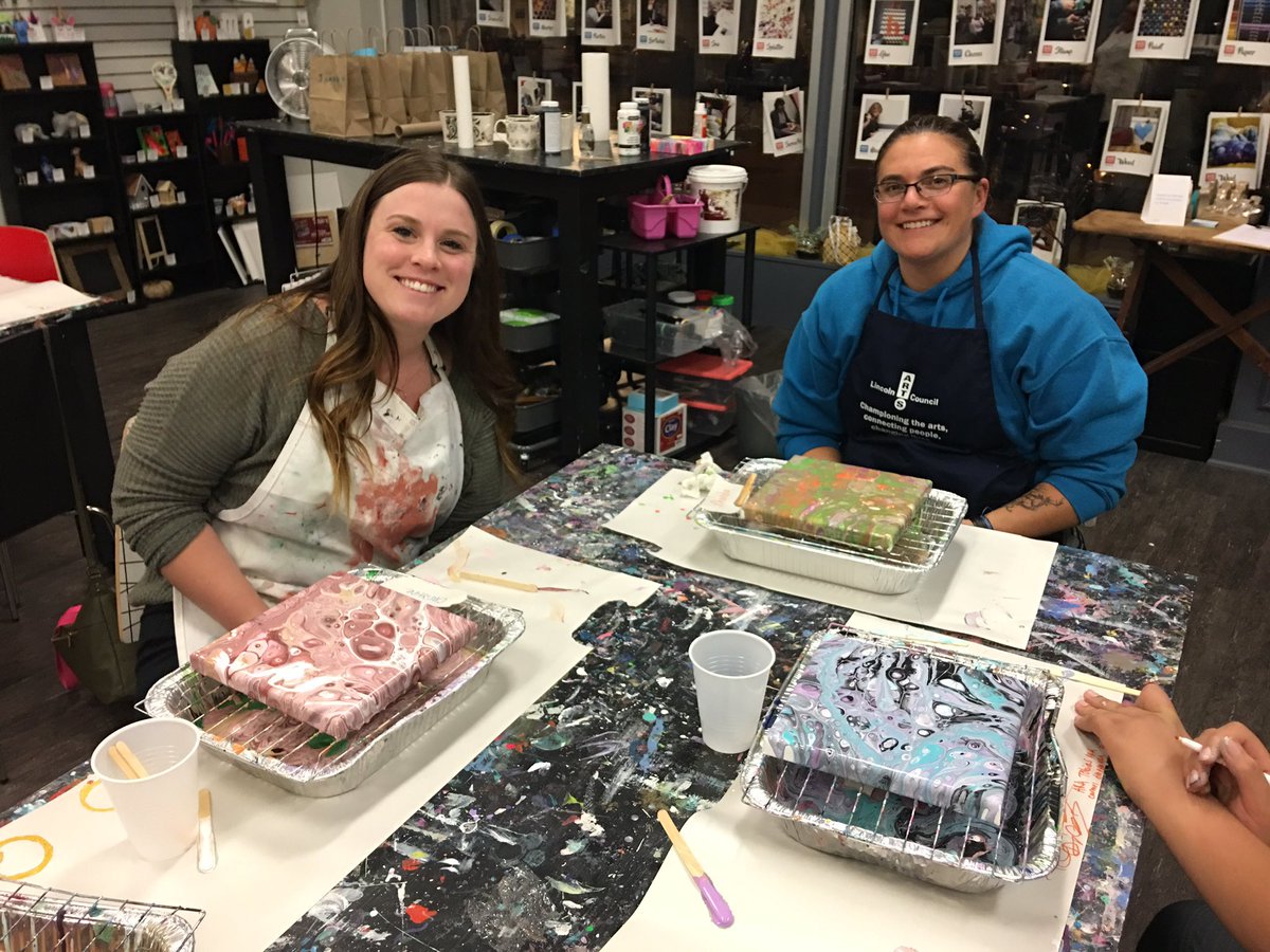 LSOnebraska's tweet photo. Five-O Fun Club
Our #LSOnebraska & @cedarskids community policing group went to Makit Takit for an artwork project this week. LSO deputies work regularly with the at-risk youth in the #LNK area performing #communityservice and having fun. https://t.co/jIgMHBIlsR #lso https://t.co/IEtTM4JWxQ