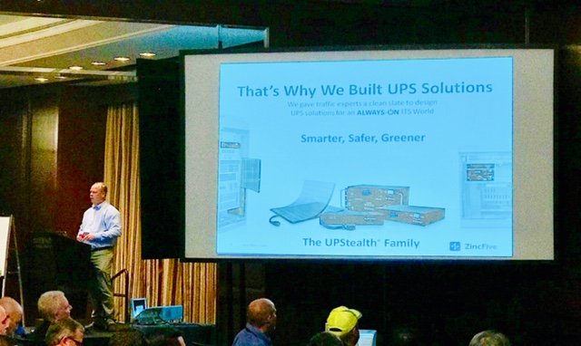 zincfiveinc's tweet photo. National #IntelligentTransportation expert Jeff McAleer on why #connected #autonomous #vehicle #mobility #missioncritical demands 24/7 power &amp; a lead-acid alternative. Visit Jeff. Booth 9 &amp; 10 @TexITE #ITATexas #THISisITS @MoboTrex #SaferSmarterGreener #NickelZinc #NOLeadAcid https://t.co/khUaUj4sz6