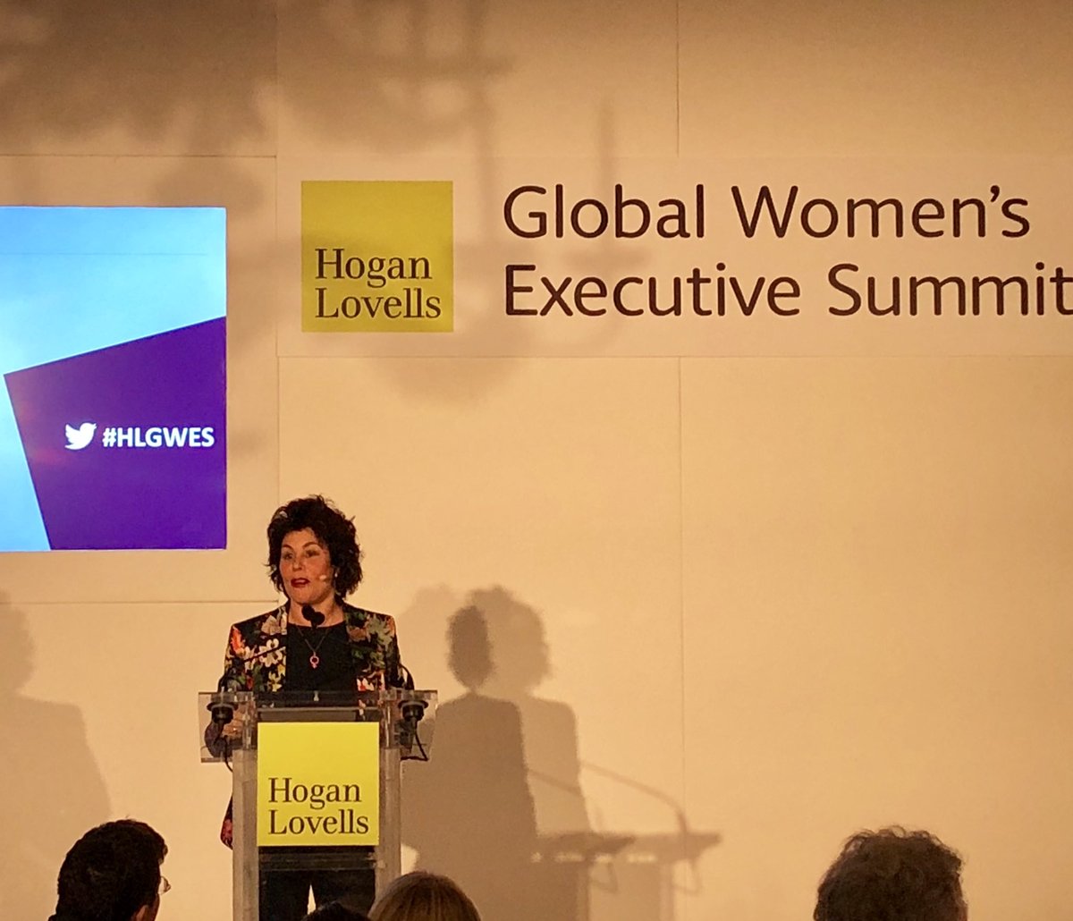 JessColeman7's tweet photo. @Rubywax opening our @HoganLovells Summit...frazzled #HLGWES https://t.co/jeZJEeMBHQ