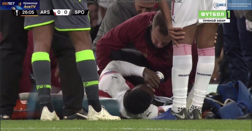 sportbible's tweet photo. Hope Welbeck makes a speedy recovery 💪 https://t.co/Q96zTre5Id