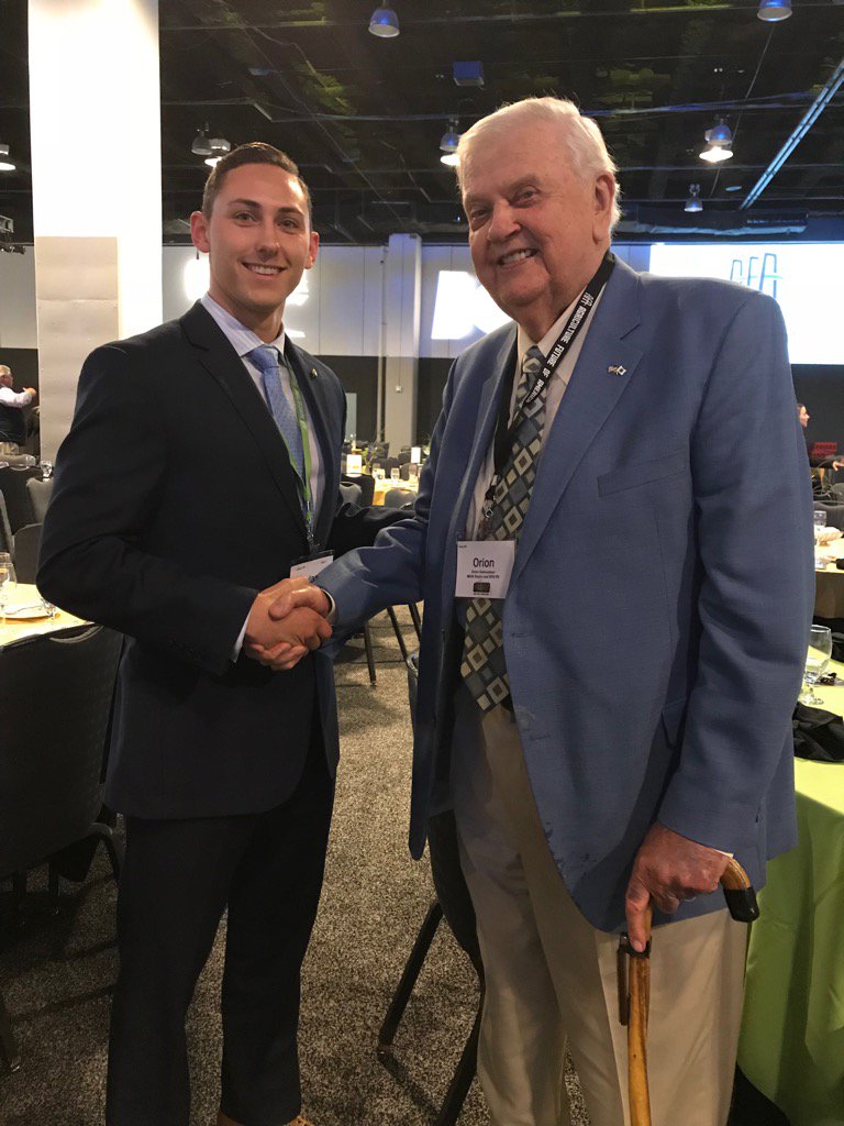 moyerdylan1's tweet photo. Had the great opportunity to meet Orion Samuelson at this years #AFALC18 https://t.co/eRDkICECnb