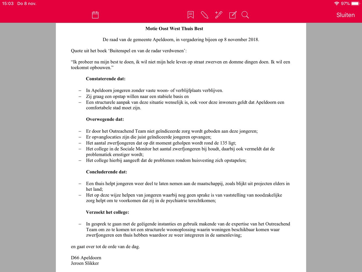 d66apeldoorn's tweet image. Op initiatief van D66 Apeldoorn vraagt @NicolaasJS met een motie het College in actie te komen om te komen tot een structurele woonoplossing waarin woningen beschikbaar komen waar zwerfjongeren een thuis hebben. De motie wordt unaniem aangenomen door @raadapeldoorn