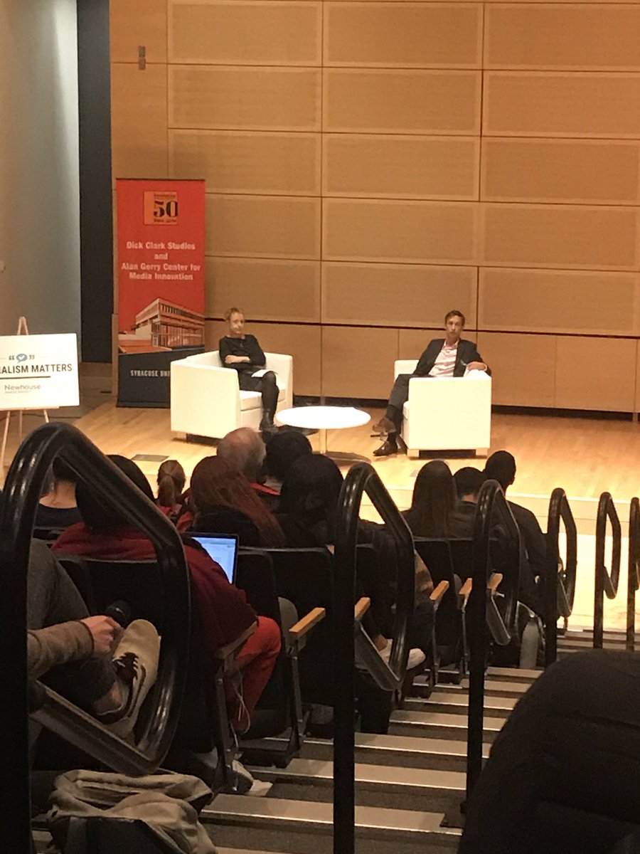 James Dao, NYT Op-Ed Editor, spoke in Newhouse today. His views on keeping a diversity of views within the op-ed section is very interesting. His story about covering Hurricane Katrina emphasizes the emotional and devoting aspects of journalism which is very insightful. #NHcom