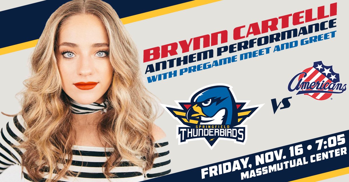 Y’all have been suggesting a meet and greet... here’s your chance! I am singing the National Anthem at the Springfield Thunderbirds game November 16! Before the game, I will be giving out hugs:) My followers get a special link to access tickets, too! 👇🏽 springfieldthunderbirds.formstack.com/forms/cartelli