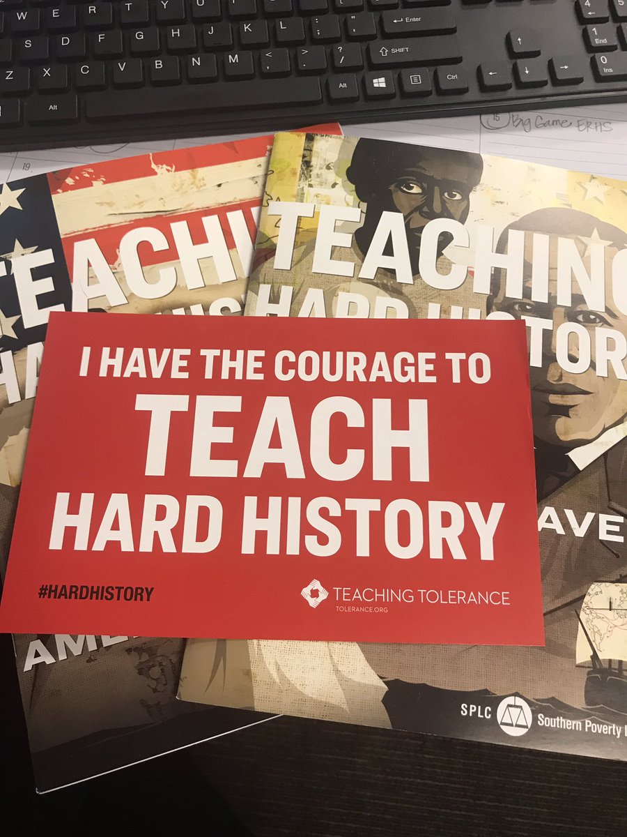 I was so excited to see this is my mailbox today.  I’m so excited to read and immerse myself and classes in #hardhistory!! Thank you @Tolerance_org!  #historyteacher #cnusdfutureready @RamirezWolves @CNUSD