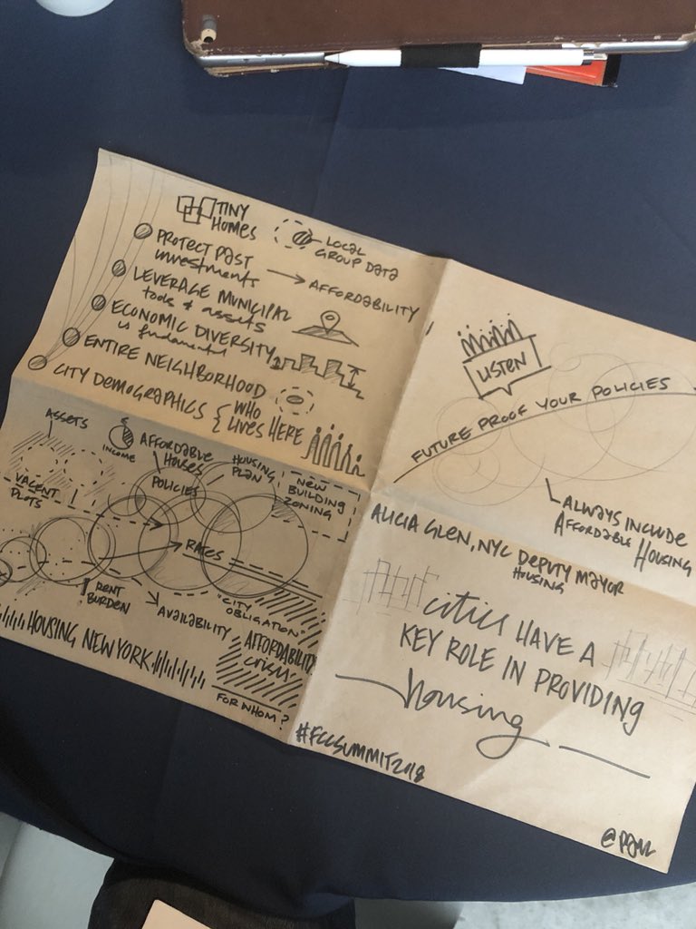 #housing #newyork <a href="/aliciaglen/">Alicia Glen</a> #FCCsummit2018 #sketchnotes
