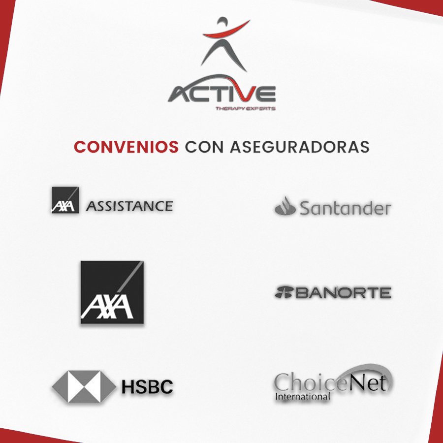 activetherapymx's tweet image. ¿Qué seguro tienes? En #Active tenemos convenios con aseguradoras. Pregunta por los beneficios. 👩‍⚕️✅
Citas y más información 👉 bit.ly/2MsIem6.
Somos #TherapyExperts.