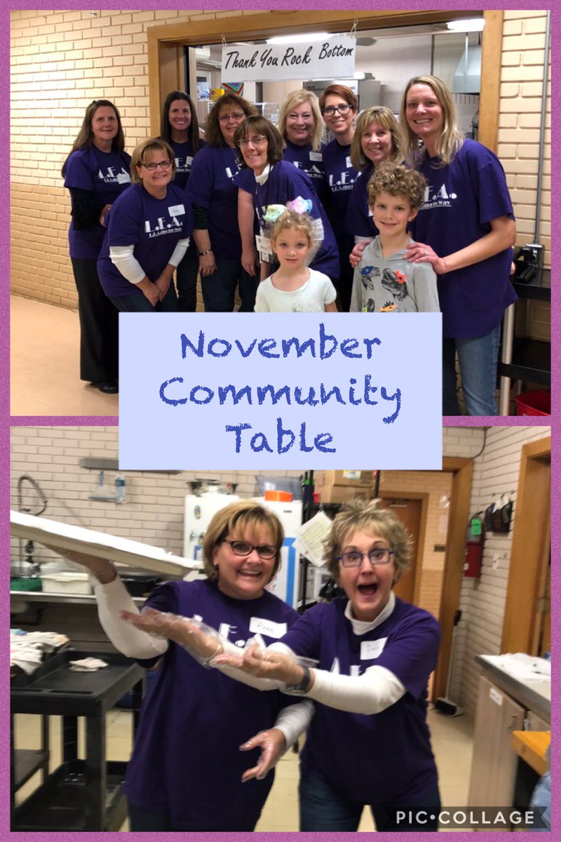 LEAteach44's tweet photo. Thank you LEA members for another successful volunteer turn out at Community Table in Lombard.  Thank you also to @RockBottom for preparing this delicious meal. https://t.co/lESFDauA7C