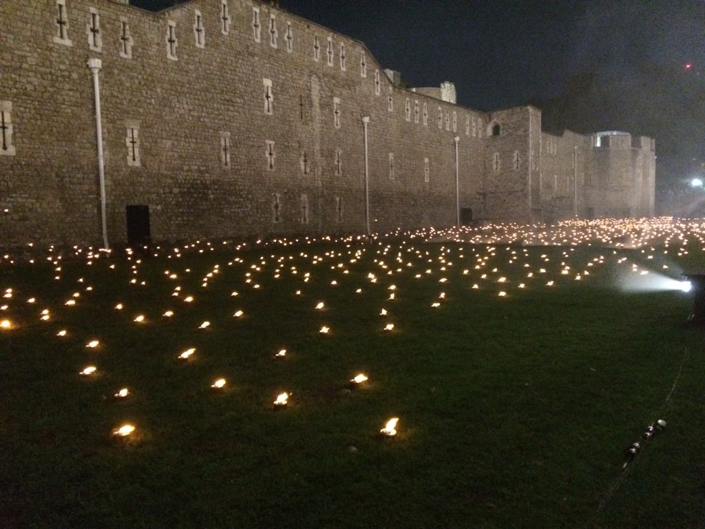 'It was getting dusk, and the lamps were being lit in the space below on which we were looking...I remarked on this with the words: The lamps are going out all over Europe, we shall not see them lit again in our life-time.' Sir Edward Grey (3 August 1914) #TowerRemembers