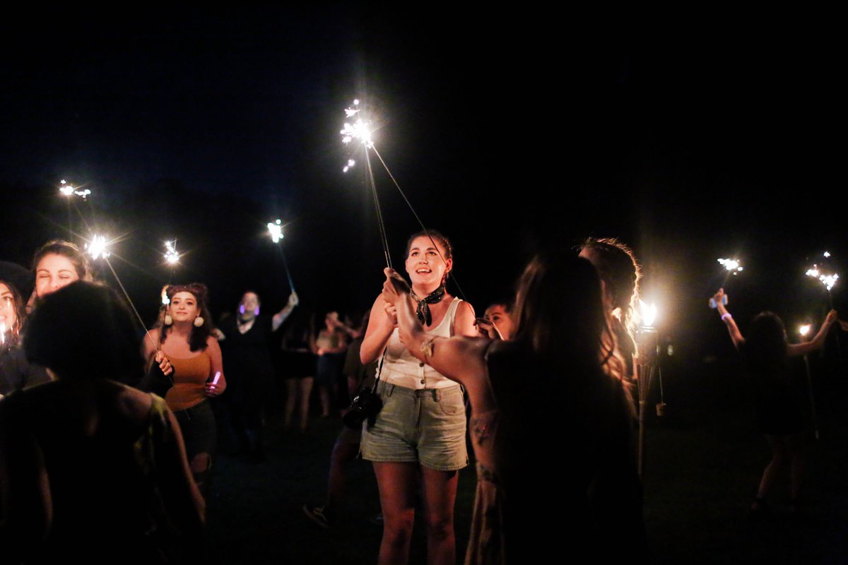starlostlauren's tweet photo. dance party + sparklers + confetti!! ✨🎉🎇 // 📸: @samdesantiss https://t.co/HylVbaXYts