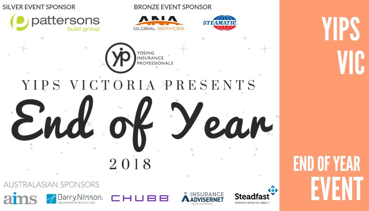 Come and celebrate with YIPs Victoria for their End of Year celebrations on 15 November 2018 at The Albion, York St, South Melbourne.  For a night to remember full of drinks, nibbles, networking and fun! Get your ticket NOW at: yips.org.au/event/yips-vic…