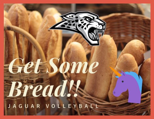 Jaguars_AD's tweet photo. Hey ⁦@GoJagVB⁩ great job today! #GetSomeBread https://t.co/vRi4fAsYJY