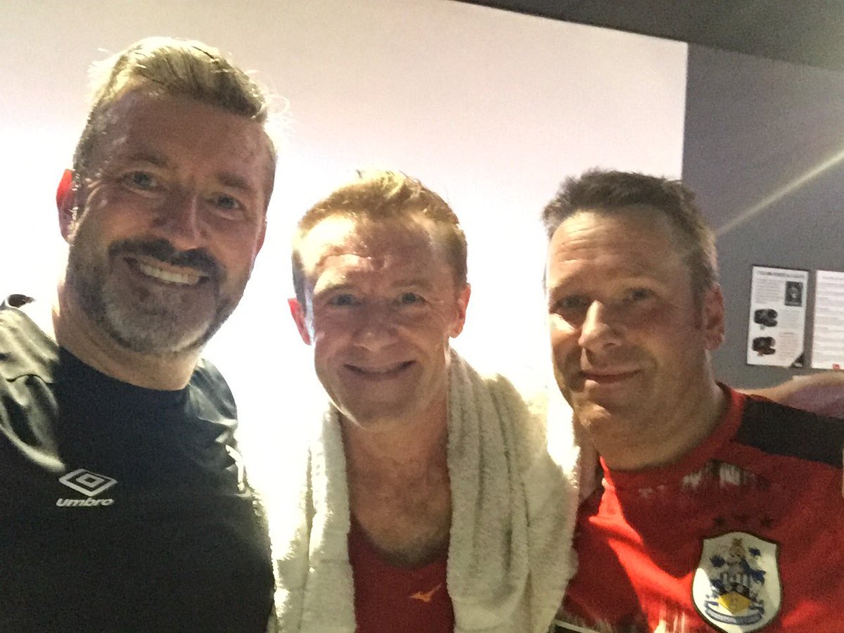 SeanMJarvis's tweet photo. Did my first spin class for #P4P10 riders tonight, thanks to @activeleisure for putting it on - only me and David Marsden turned up for Johnny the machine (centre) put us through our paces! #knacketed #wherewereyou? https://t.co/DKsBDGdlY0